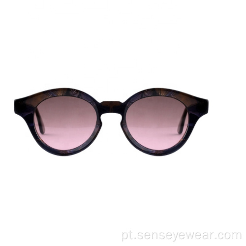 Projeto personalizado vintage acetato de acetato polarized óculos de sol